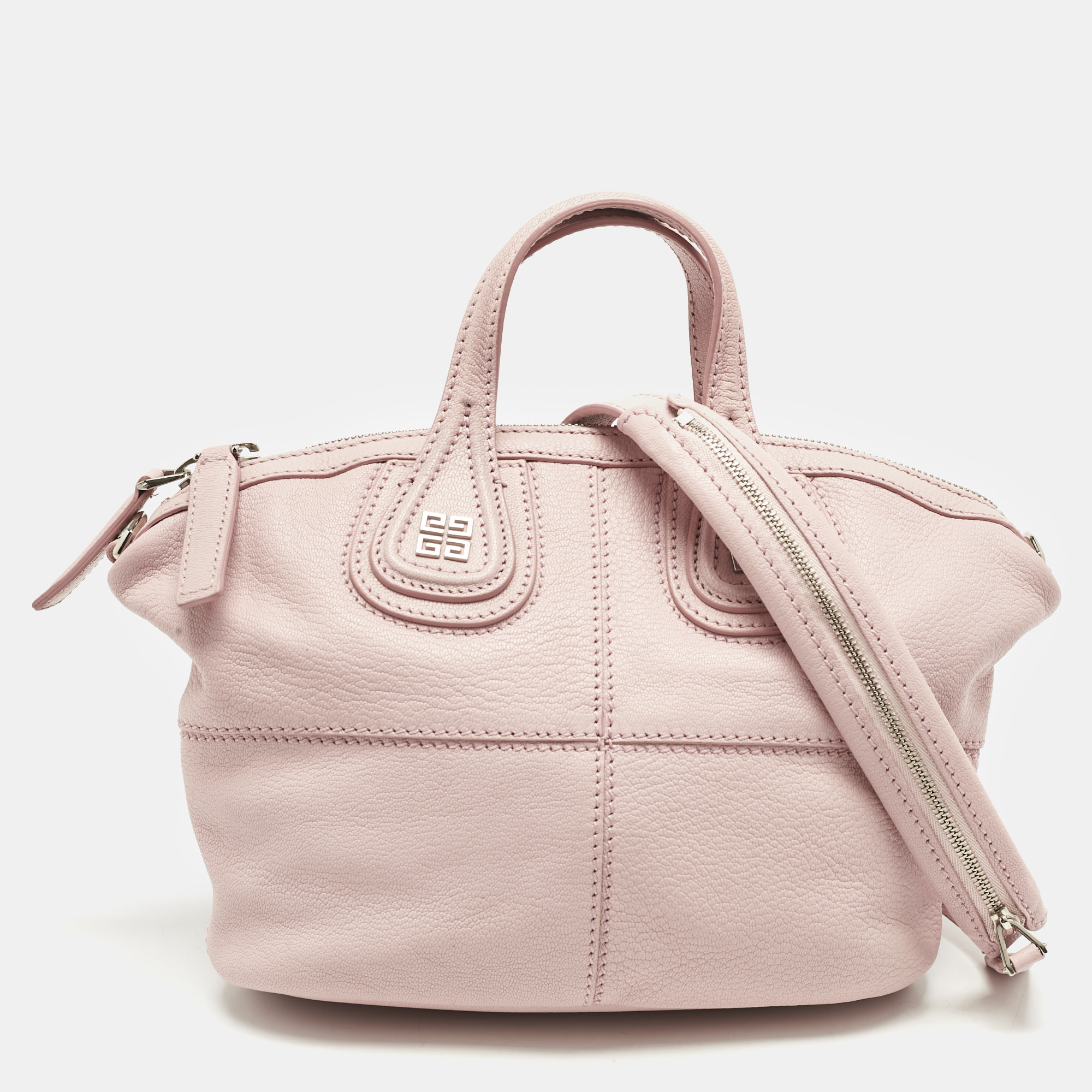 

Givenchy Pink Leather Micro Nightingale Satchel