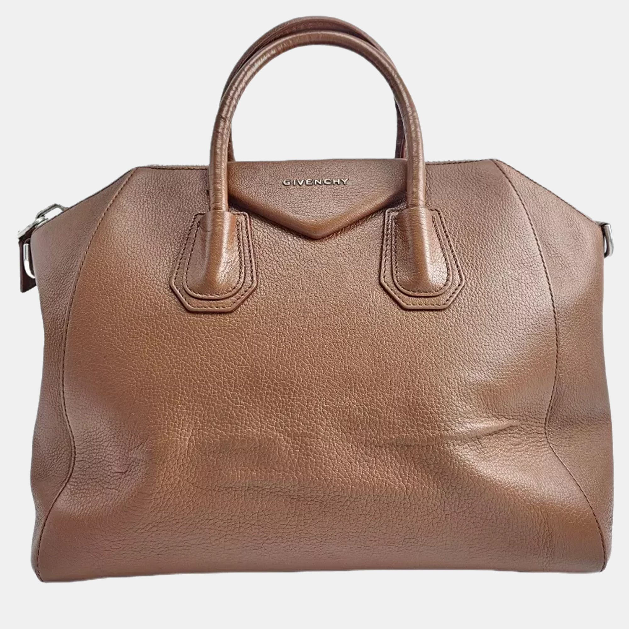 

Givenchy Antigona Brown Leather Satchel Bag