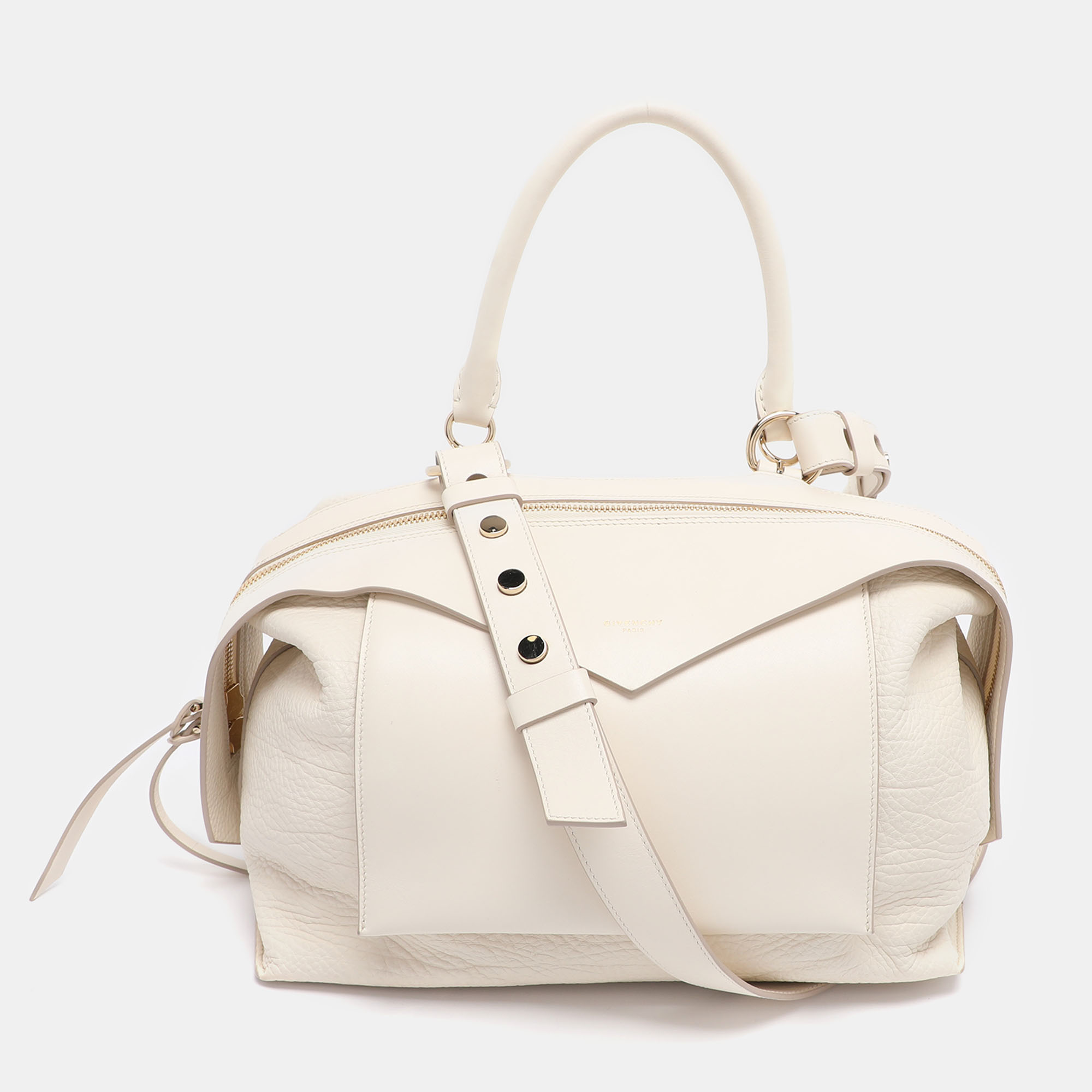 

Givenchy Cream Leather Medium Sway Bag