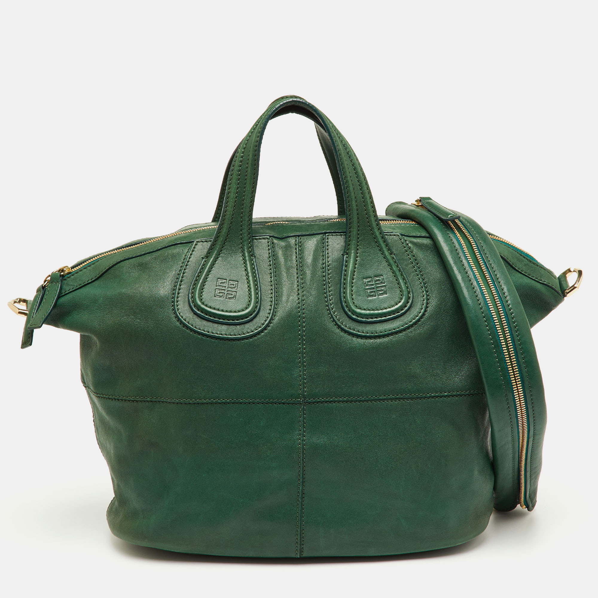 

Givenchy Green Leather  Nightingale Satchel