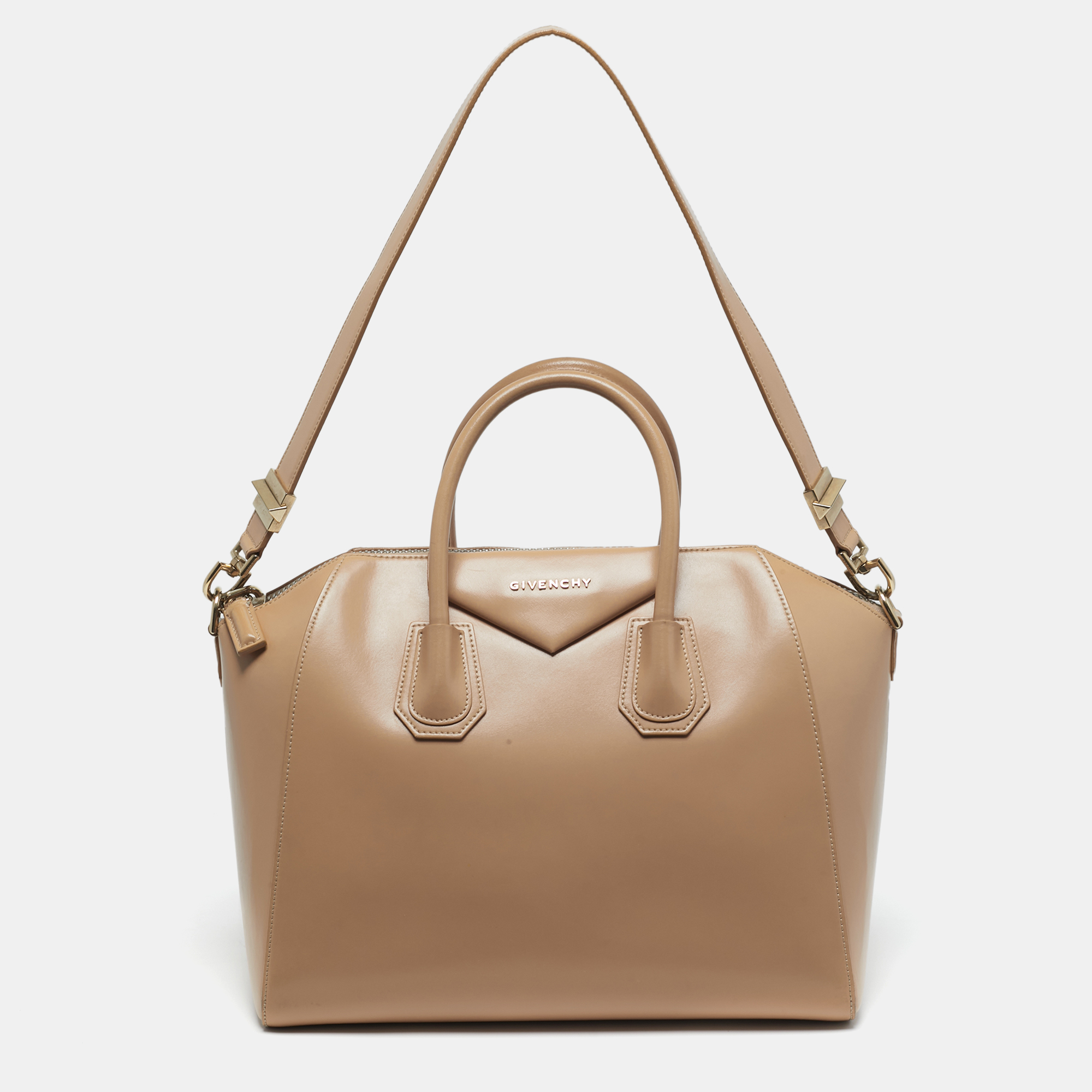 

Givenchy Antigona  Beige Leather Satchel