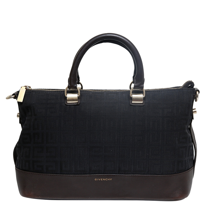 Givenchy Bicolor Monogram Canvas/Leather Satchel Bag Givenchy TLC