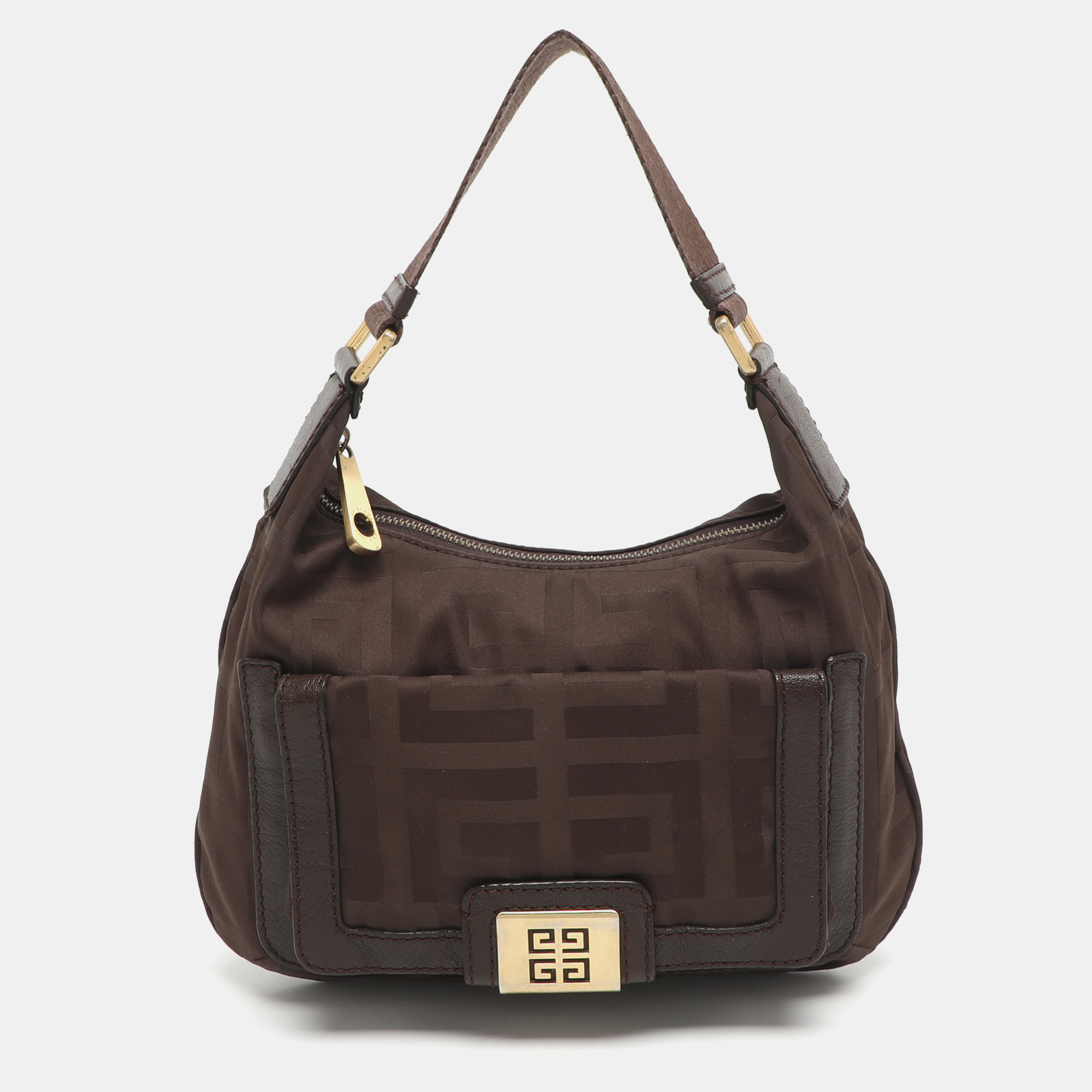 

Givenchy Brown Monogram Canvas and Leather Hobo