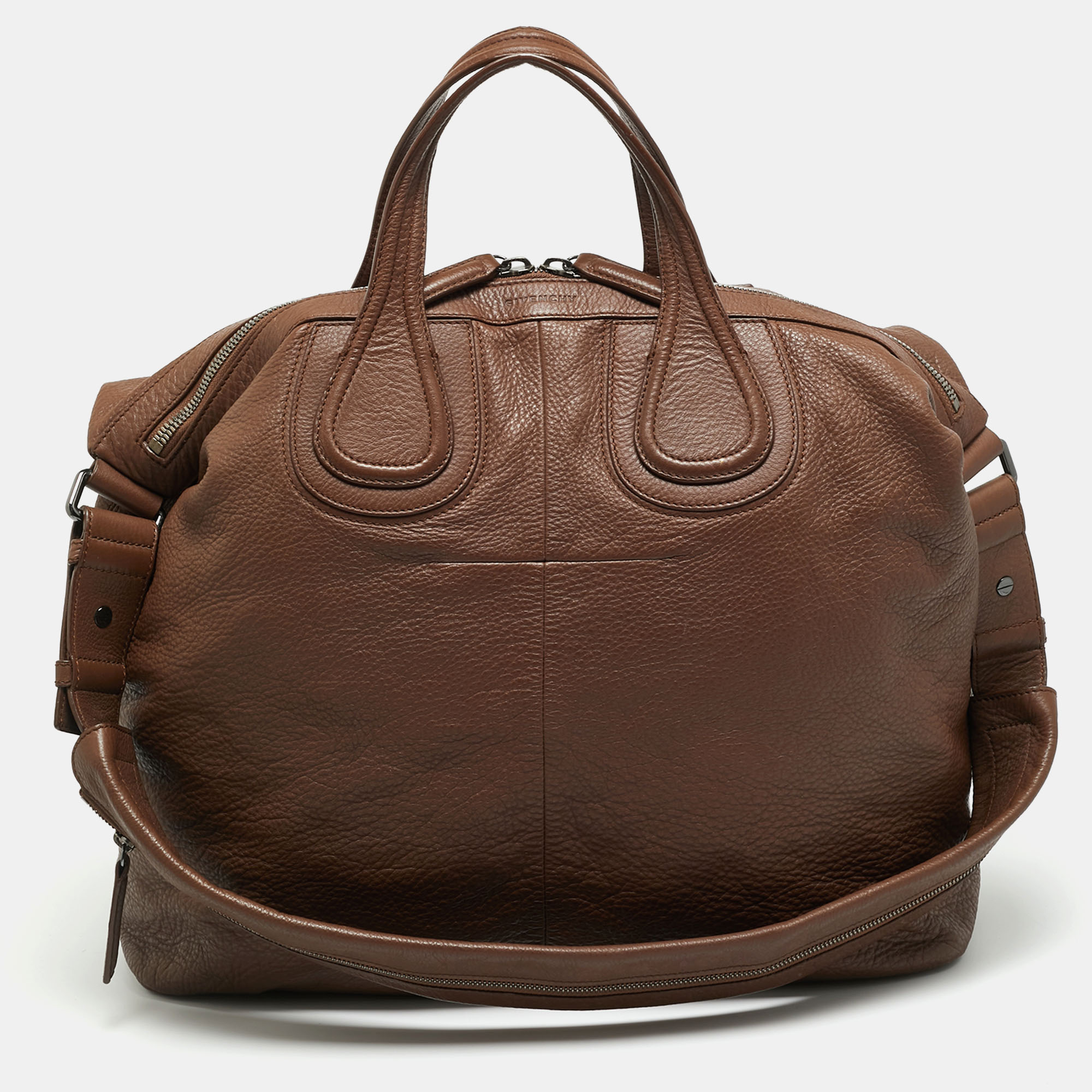 

Givenchy Nightingale  Brown Leather Satchel