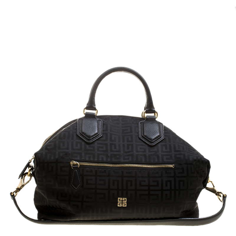 Givenchy Black Nylon Signature Top Handle Bag