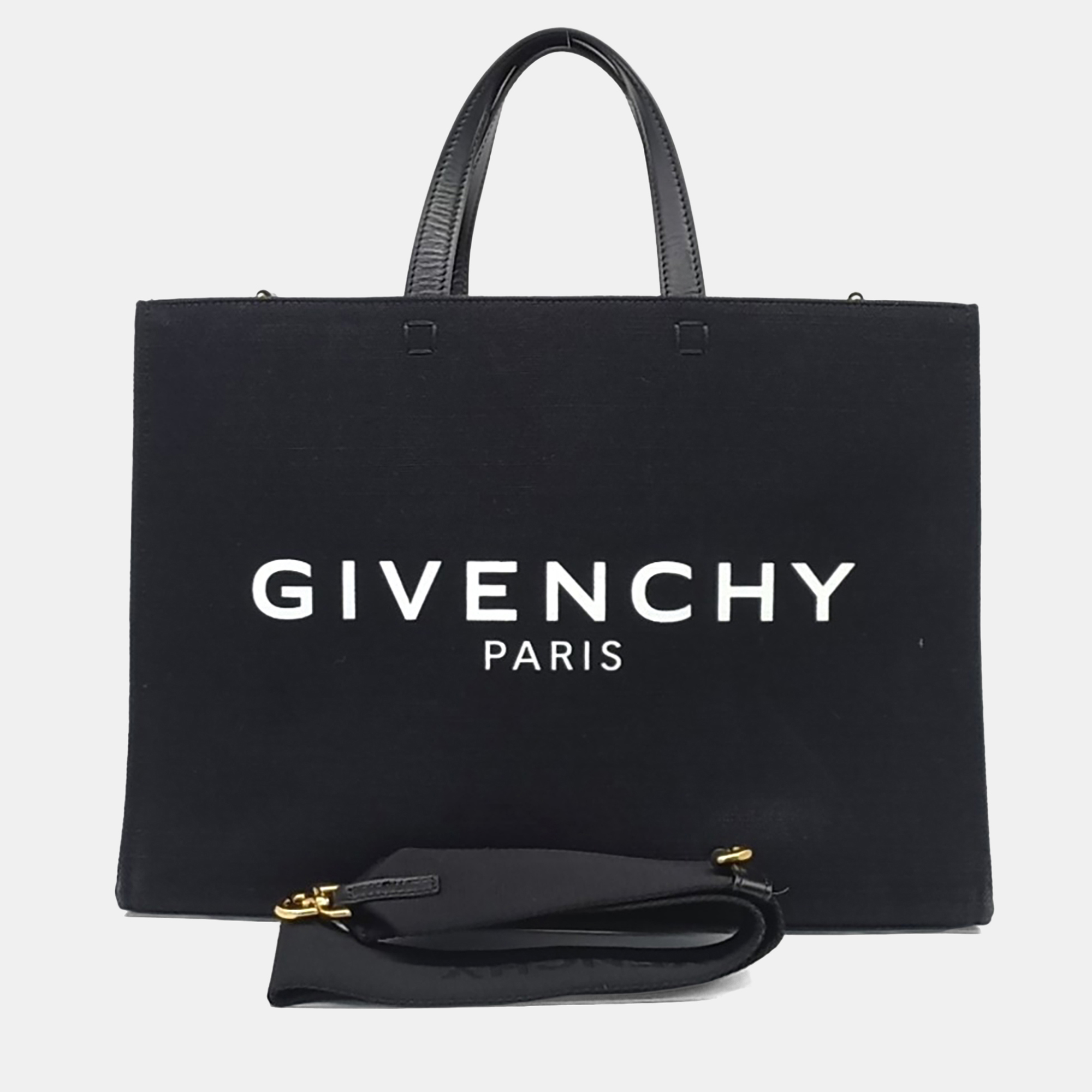 

Givenchy Black Canvas Canvas G Tote Bag Medium