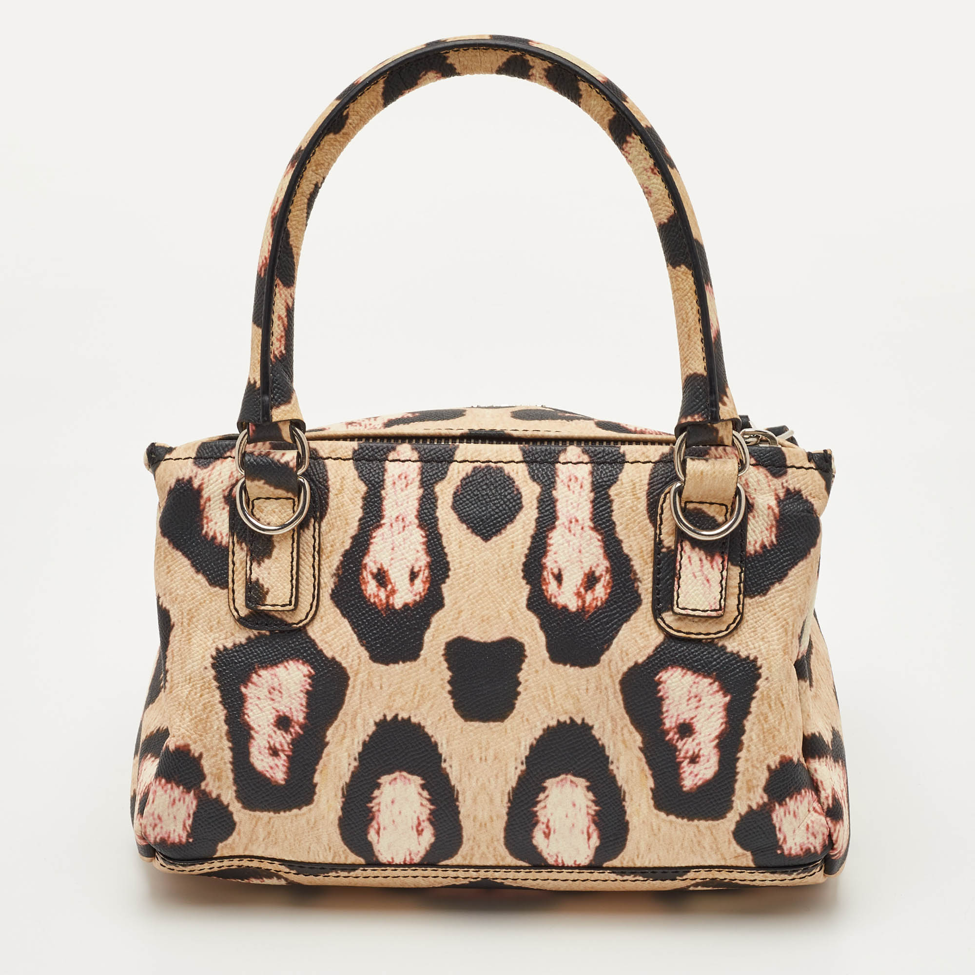 

Givenchy Pandora  Beige/Black Animal Print Leather Shoulder Bag