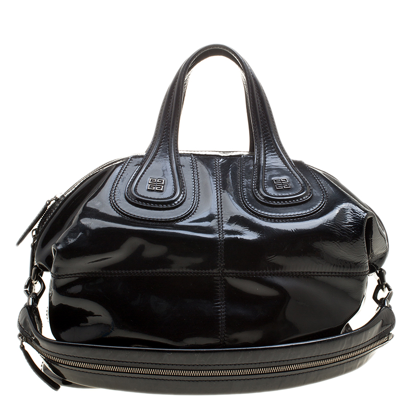 Givenchy Black Patent Leather Medium Nightingale Tote Givenchy | The ...