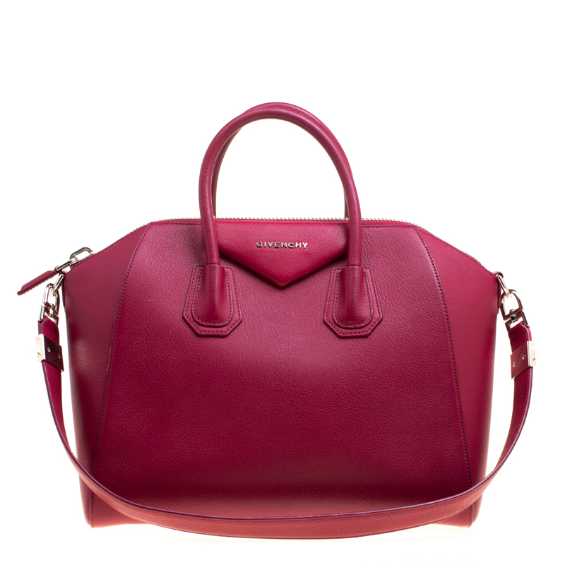 Pre Owned حقيبة جيفنشي انتيغونا متوسطة جلد كحلية