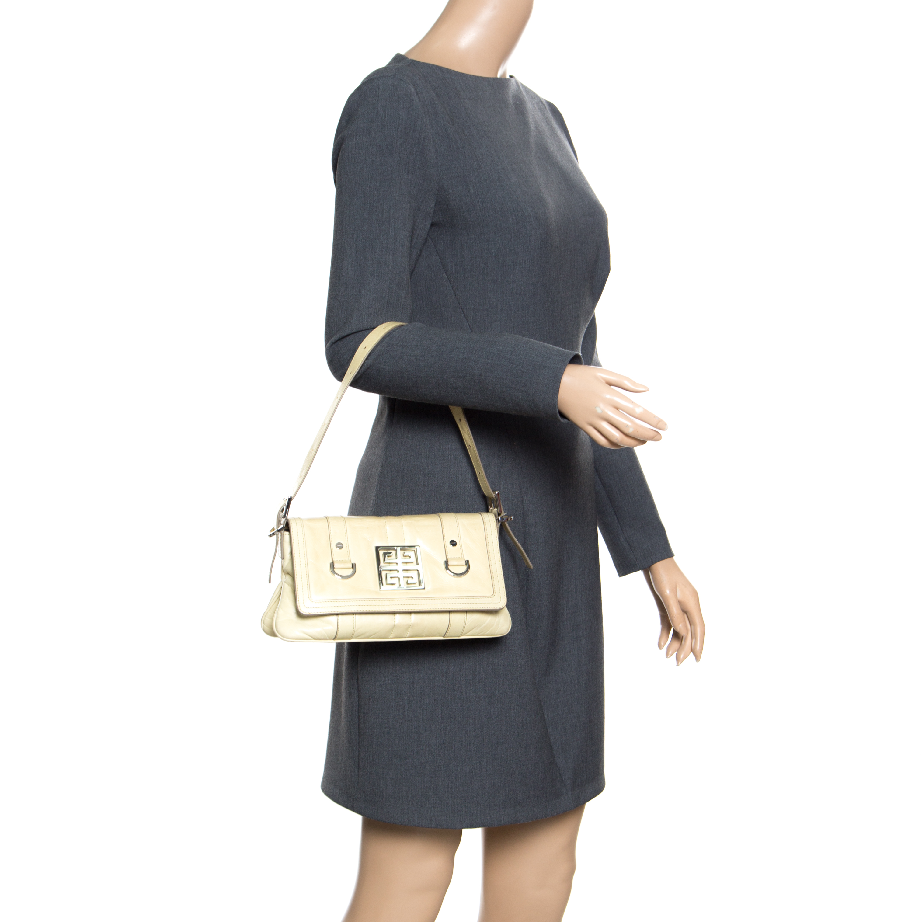 

Givenchy Light Green Leather Shoulder Bag