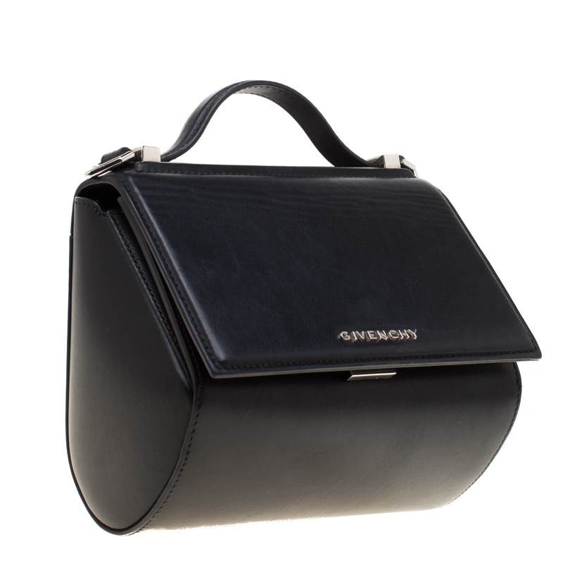 Givenchy Black Leather Mini Pandora Box Crossbody Bag