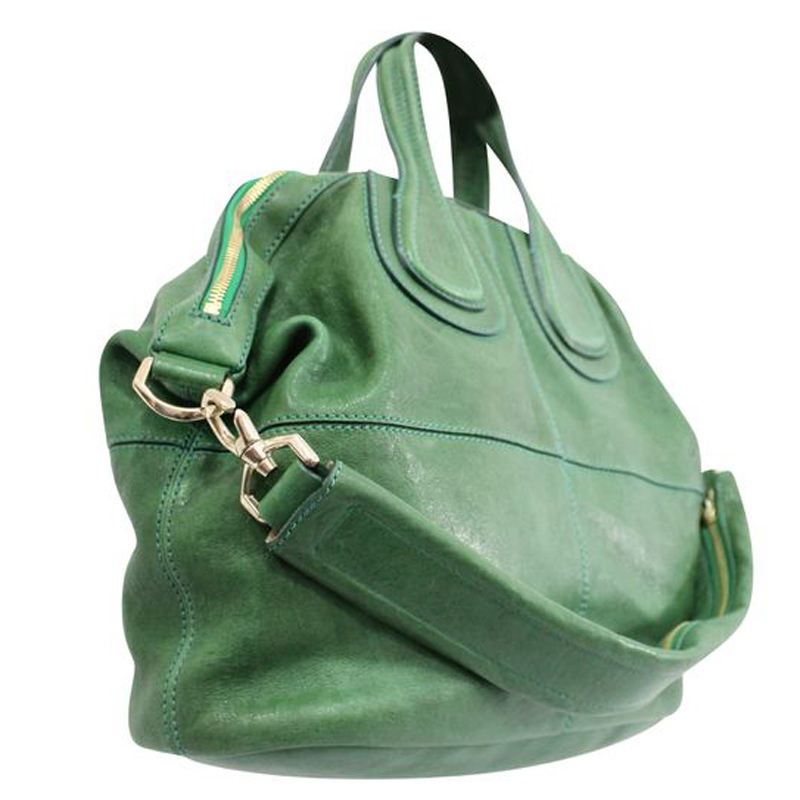

Givenchy Green Leather Nightangale Satchel