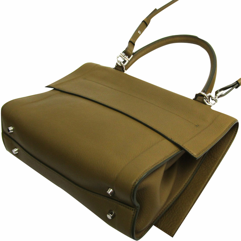 

Givenchy Dark Green Leather Top Handle Bag