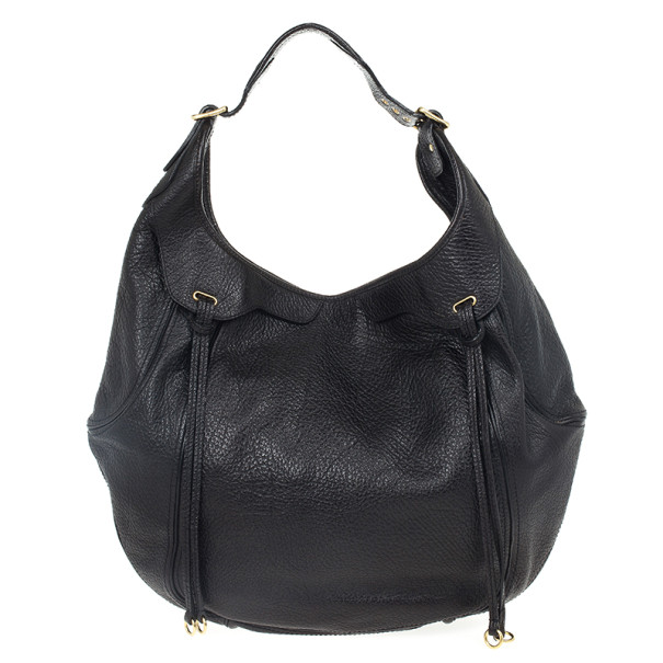 مملوكة مسبقًا Givenchy Black Leather Eclipse Hobo