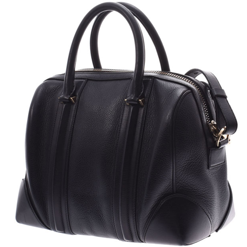 

Givenchy Black Leather Mini Lucrezia Duffel Bag