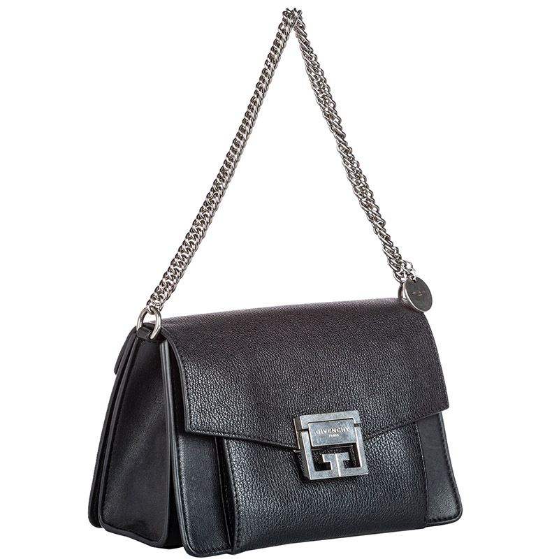 

Givenchy Black Leather GV3 Shoulder Bag