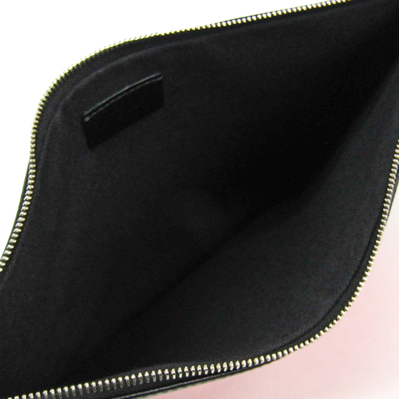 

Givenchy Black Leather Love Clutch Bag