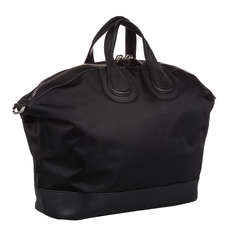 

Givenchy Black Leather Nightingale Holdall Bag