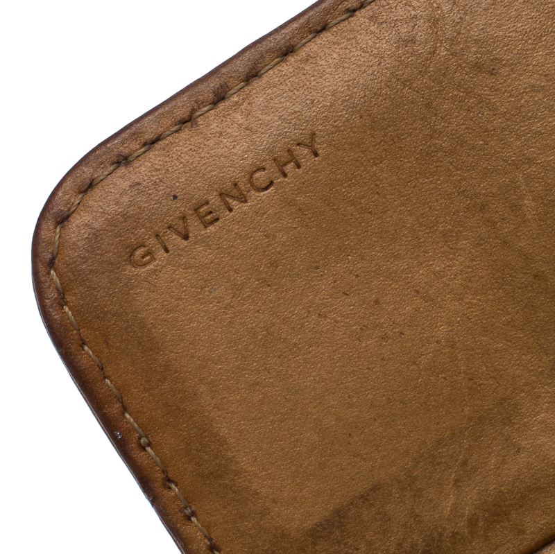 Pre-owned Givenchy Monogram Nylon And Leather Continental Wallet In Blue