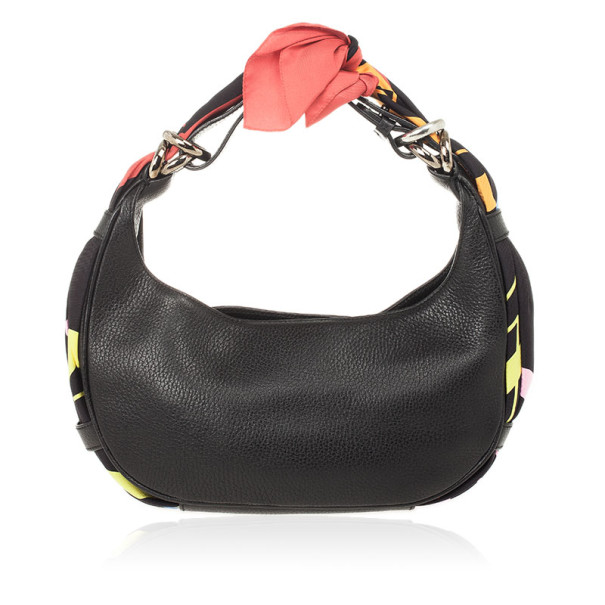 Pre Owned Givenchy Black Leather Hobo