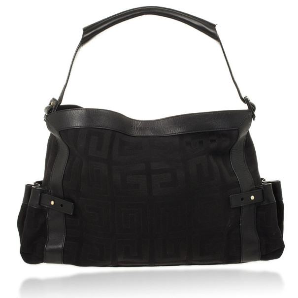 Pre Owned Givenchy Black Monogram Hobo