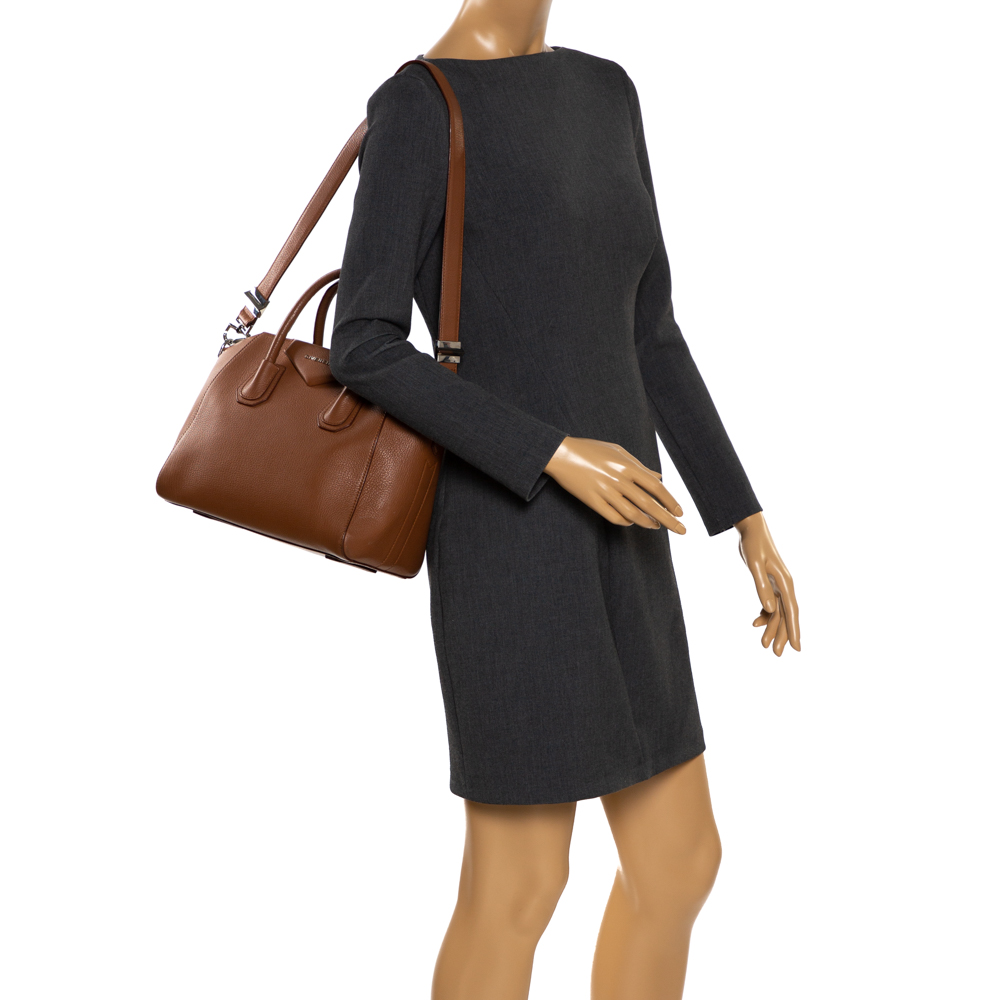

Givenchy Brown Leather Small Antigona Satchel