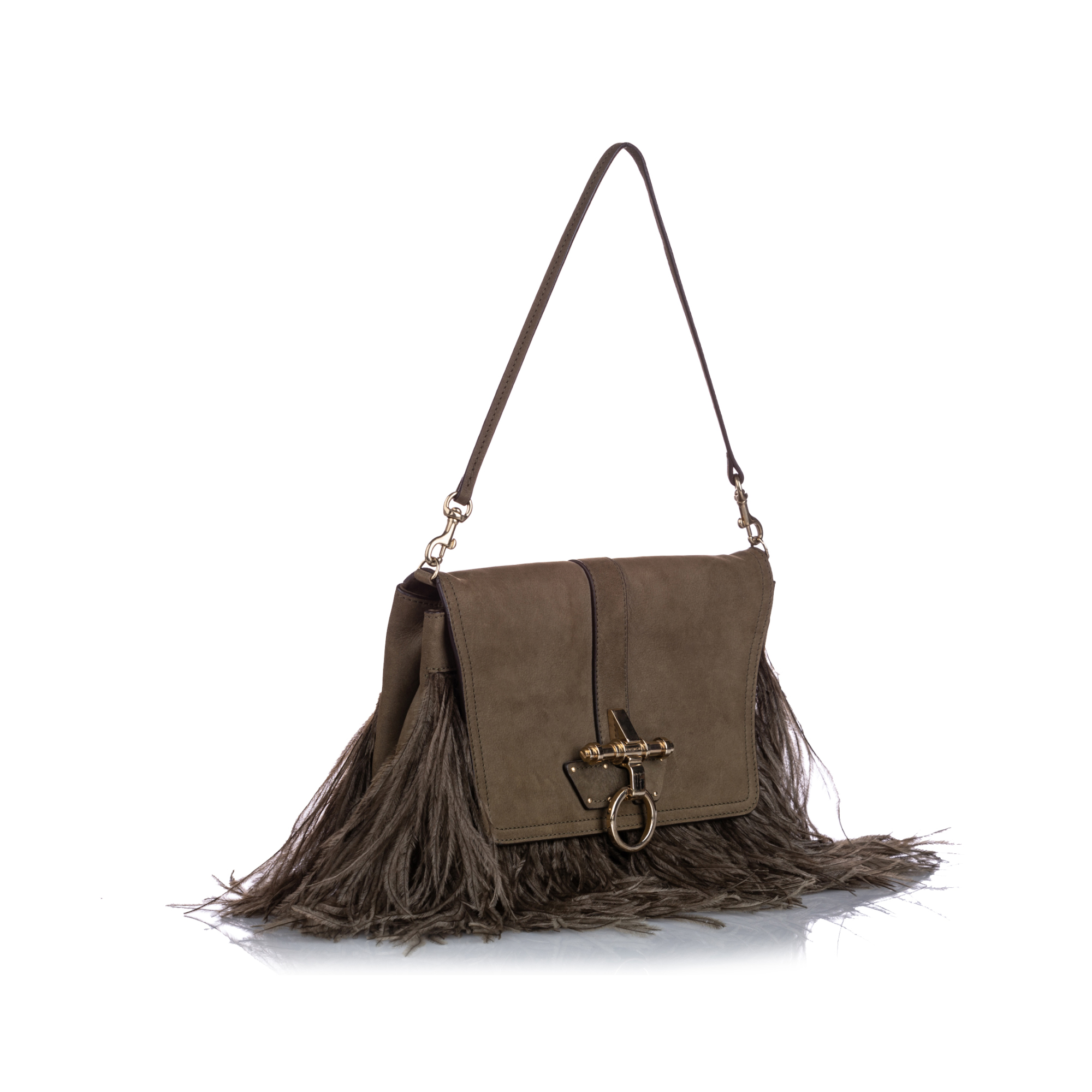

Givenchy Brown Suede Obsedia Shoulder Bag