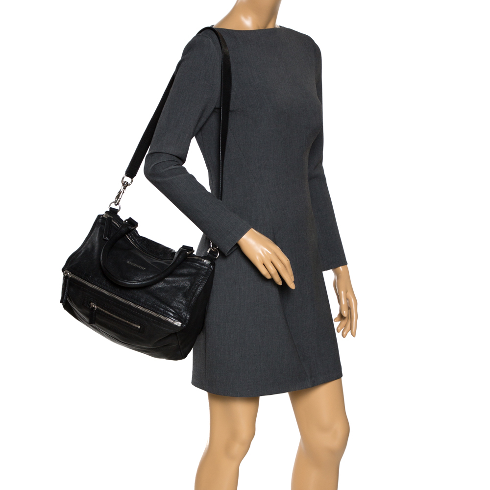 

Givenchy Black Leather Large Pandora Shoulder Bag
