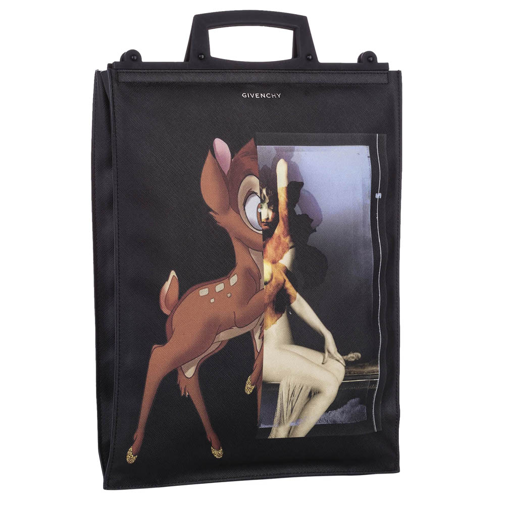 

Givenchy Multicolor/Black coated canvas Rave Bambi Antigona Tote Bag
