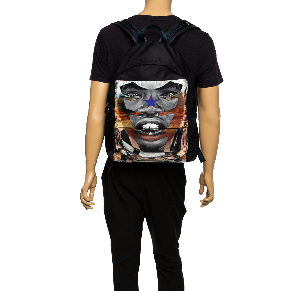 

Givenchy Black Sunset Print Nylon Backpack