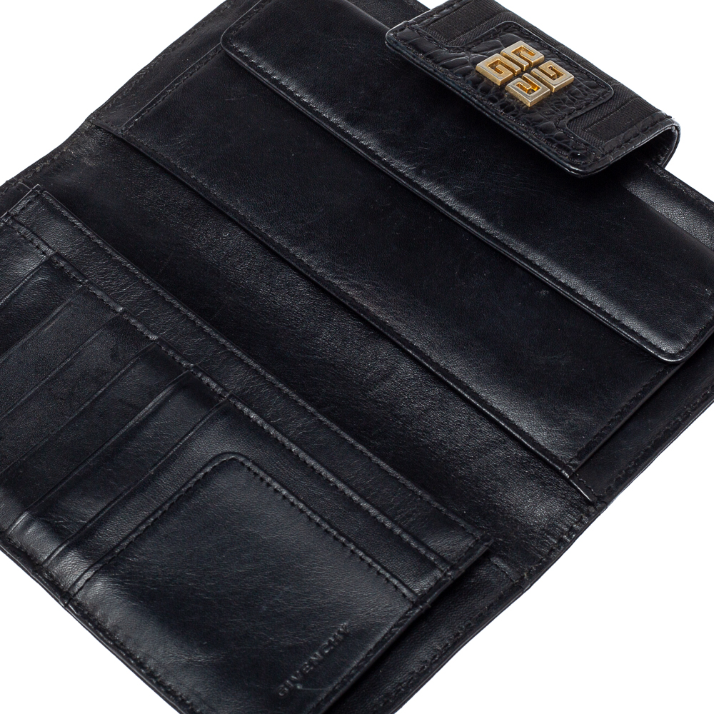 

Givenchy Black Canvas and Leather Wallet