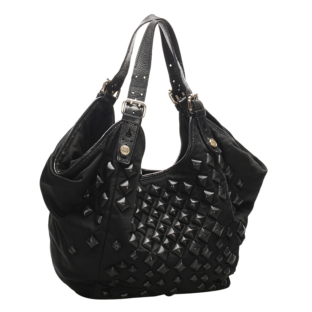 

Givenchy Black New Sacca Studded Nylon Shoulder Bag