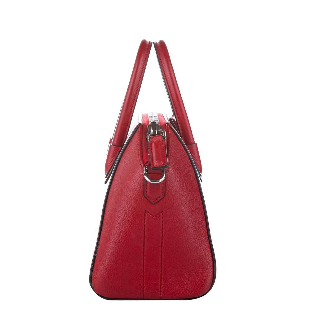 

Givenchy Red Leather Antigona Satchel Bag