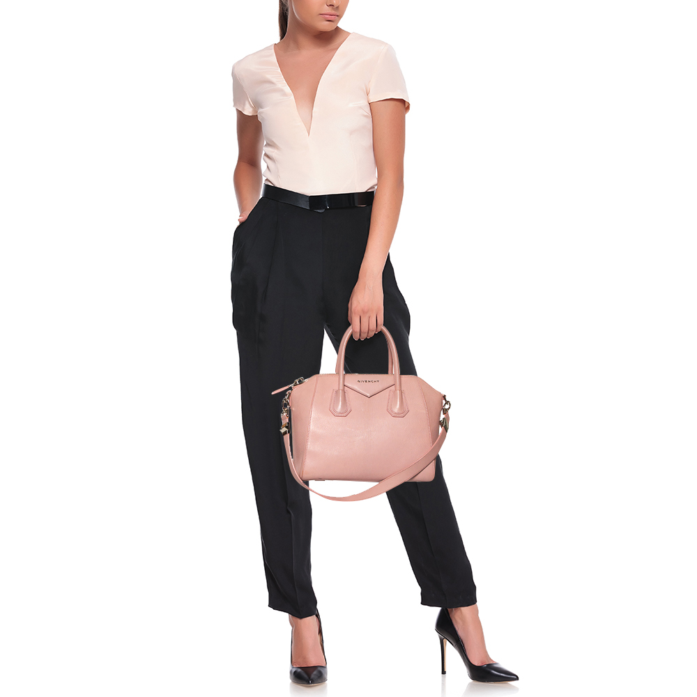 

Givenchy Pink Leather Small Antigona Satchel