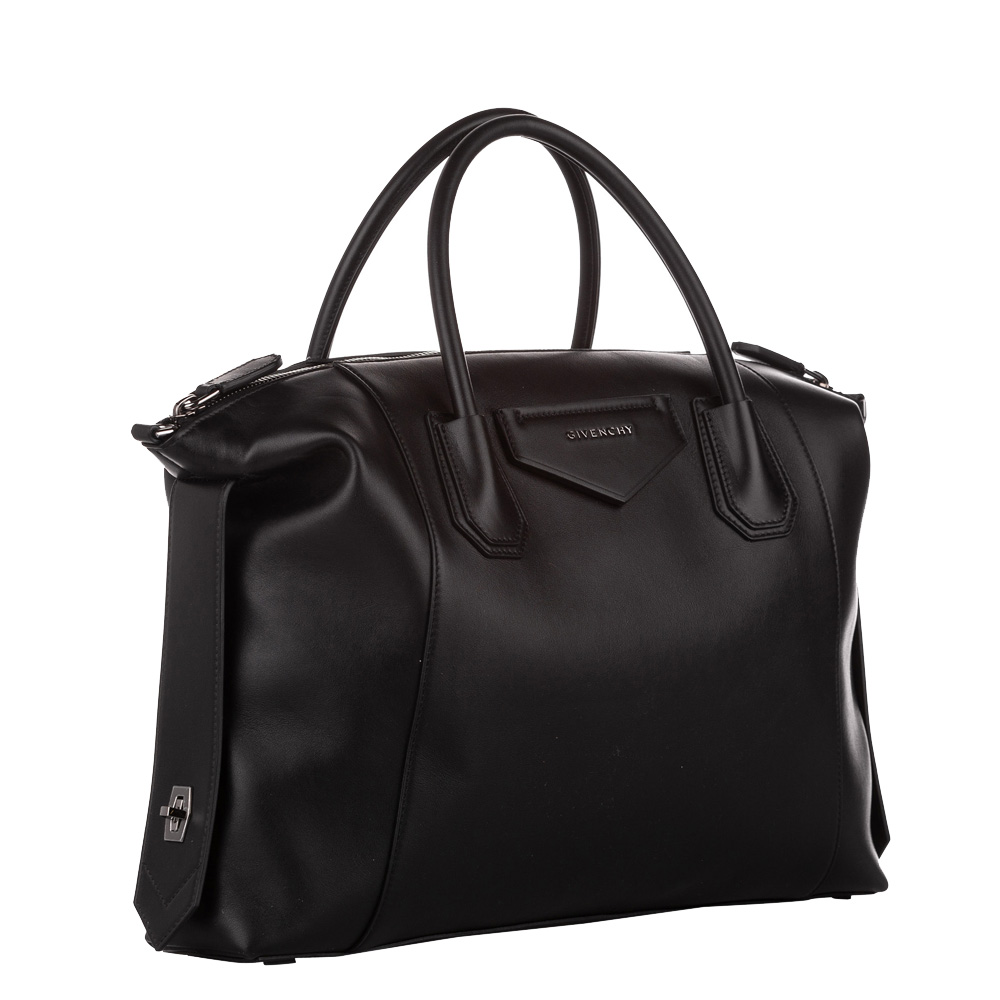 

Givenchy Black Leather Soft Antigona Large Satchel Bag