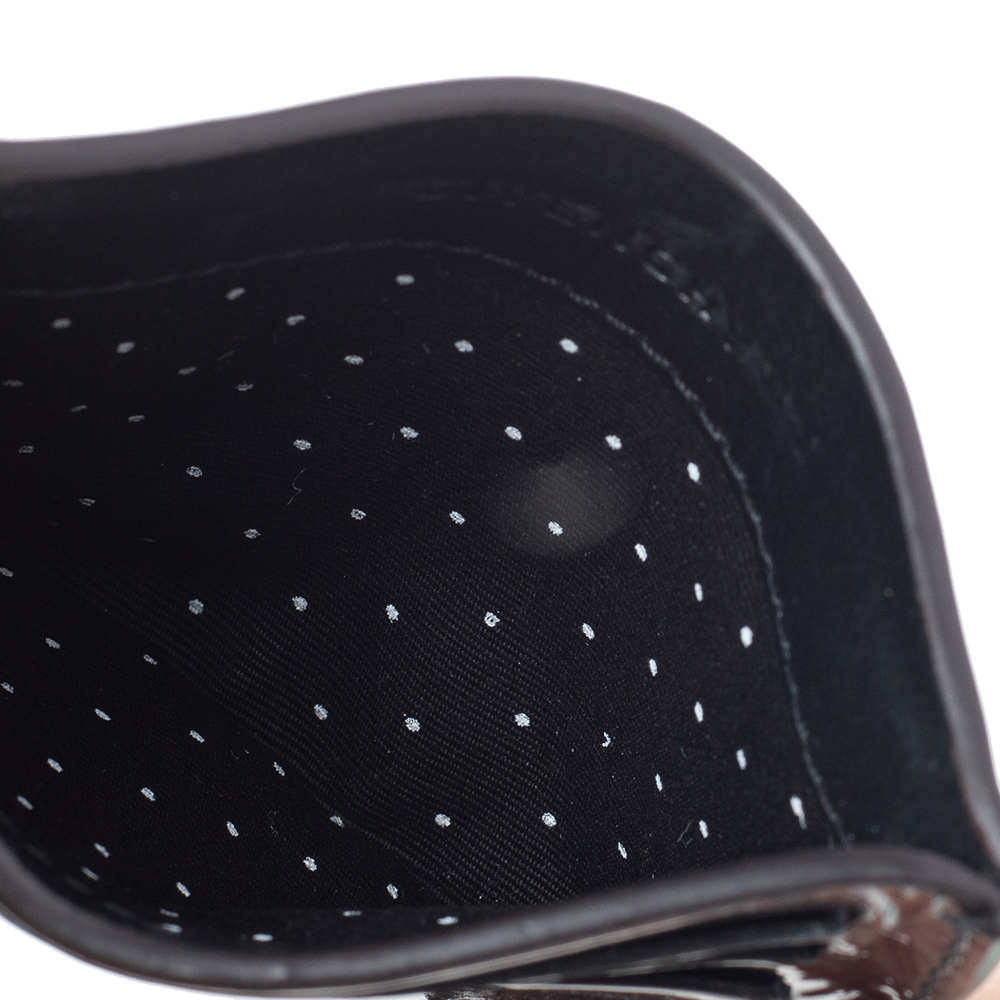 

Givenchy Brown Patent Leather Card Holder