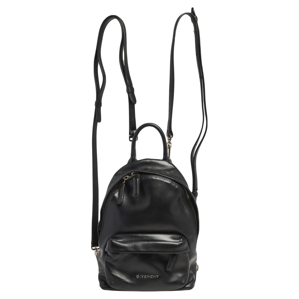 leeza pebbled large backpack