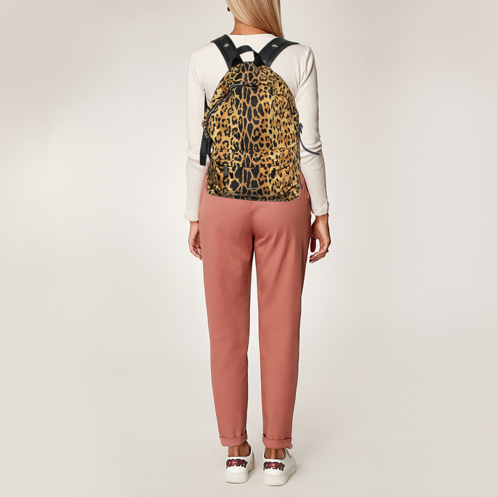 

Givenchy Multicolor Leopard Print Nylon And Leather Backpack