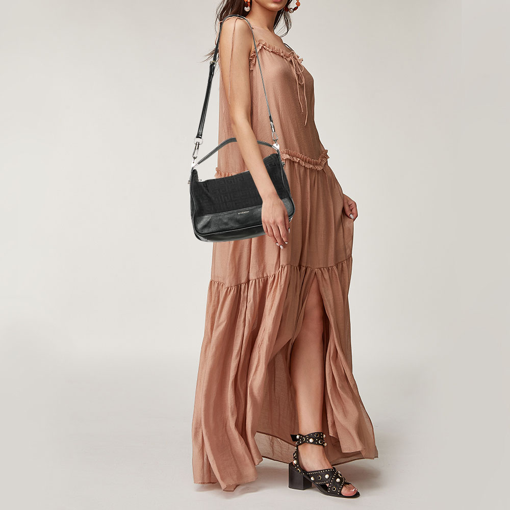 

Givenchy Black Canvas and Leather Hobo