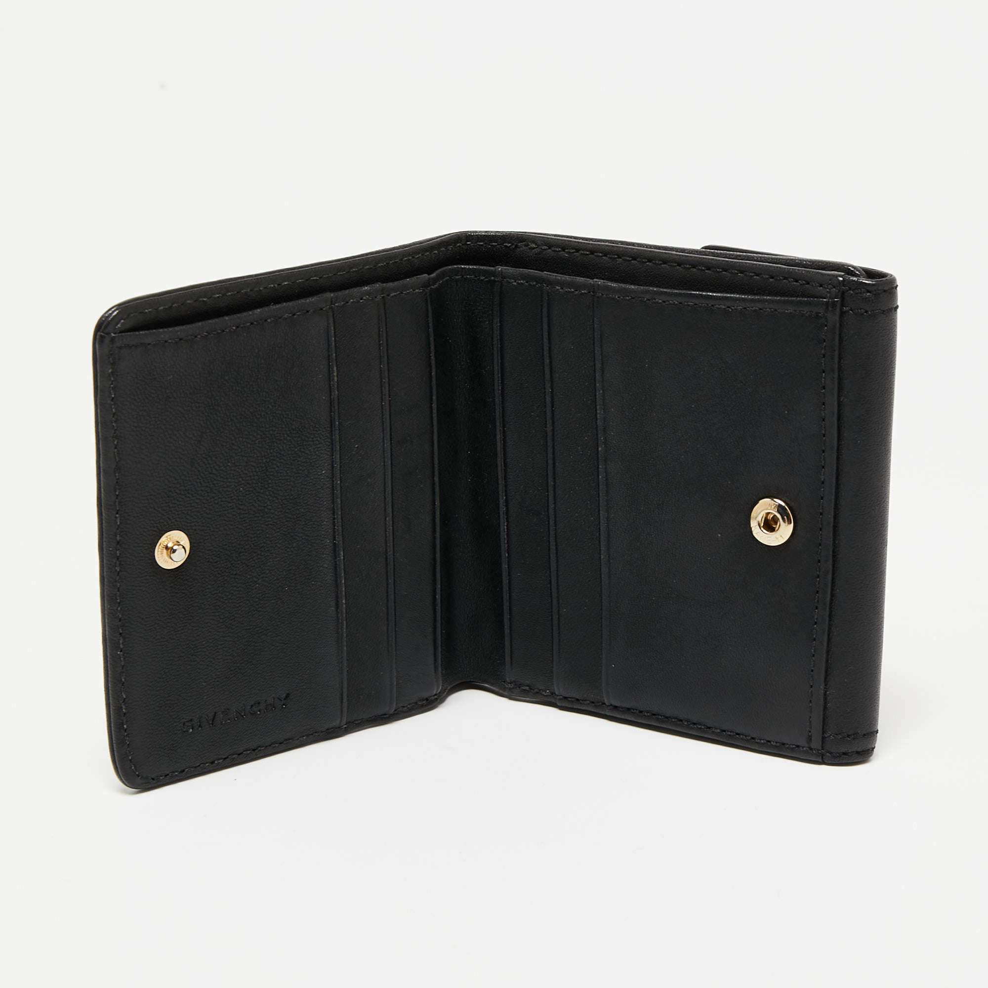 

Givenchy Grey/Black Monogram Canvas Compact Wallet