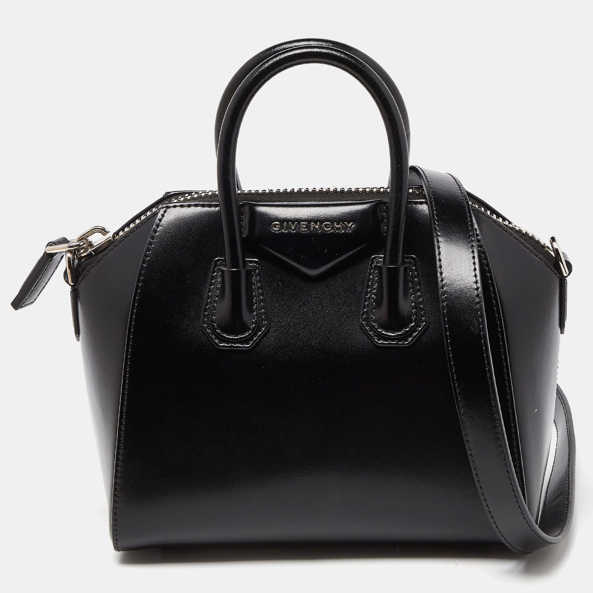 

Givenchy Black Leather Mini Antigona Satchel