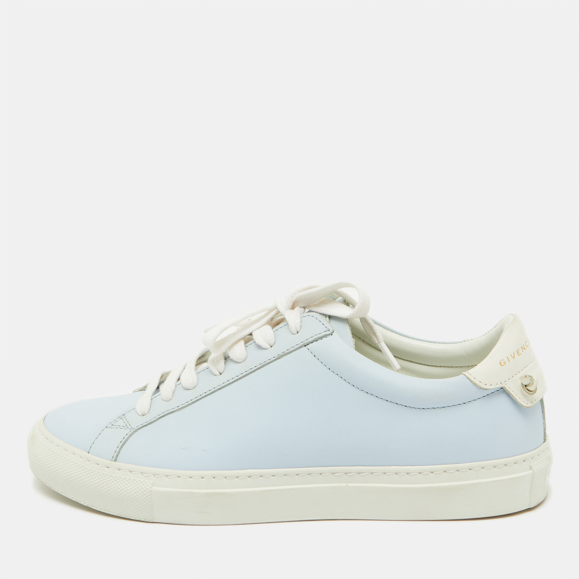 

Givenchy Baby Blue/White Leather Urban Street Low Top Sneakers Size