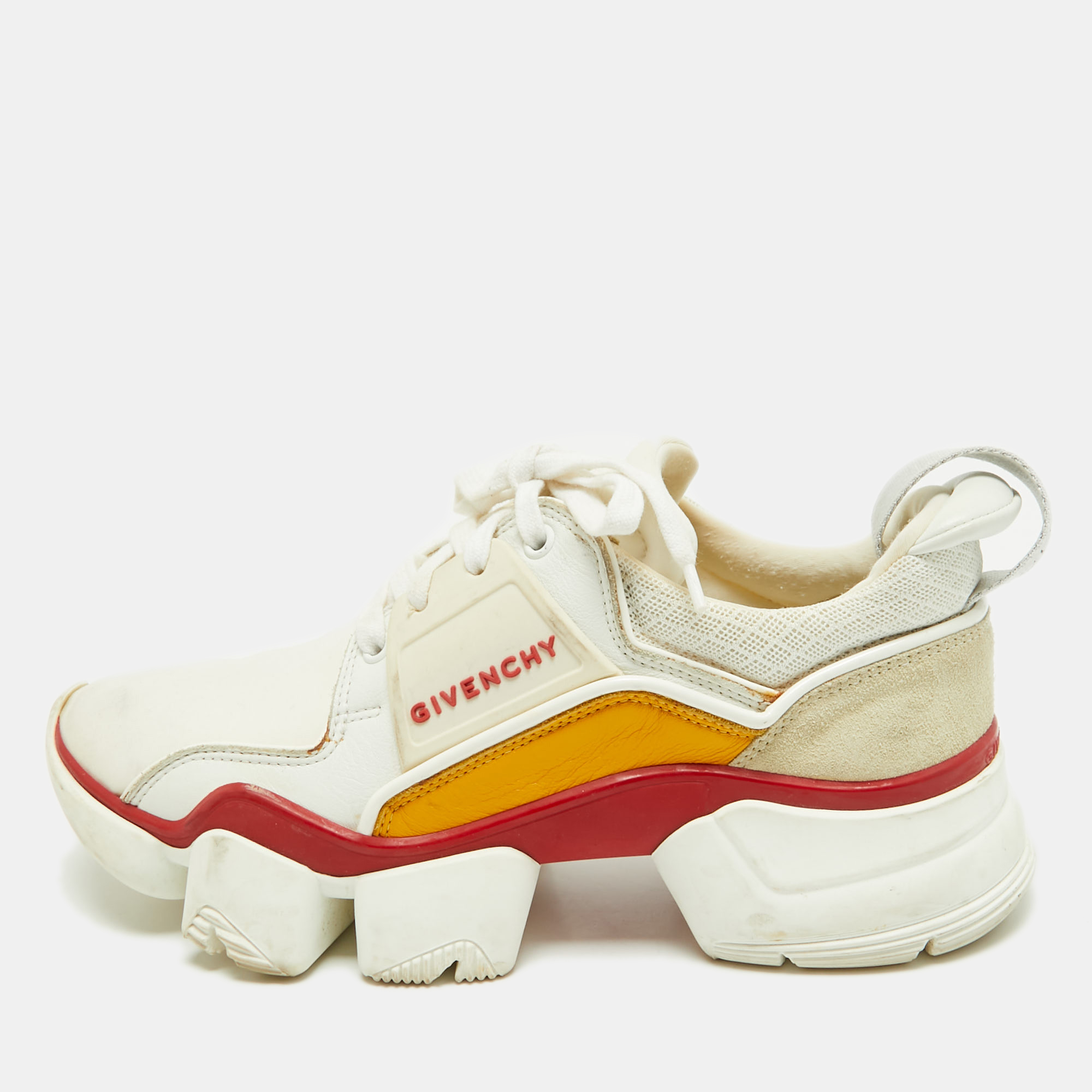 

Givenchy Multicolor Neoprene and Suede Jaw Low Top Sneakers Size