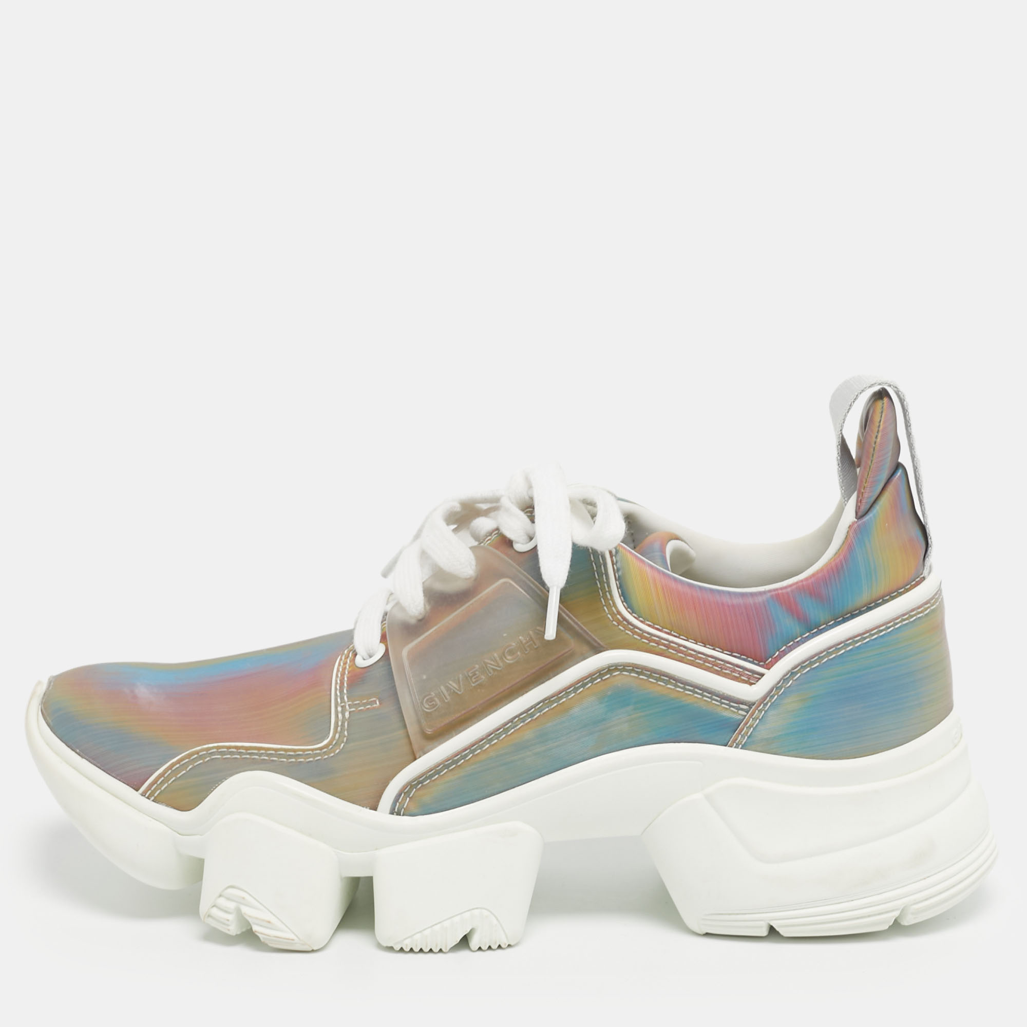 Givenchy Multicolor Polyurethane Jaw Low Top Sneakers Size 39