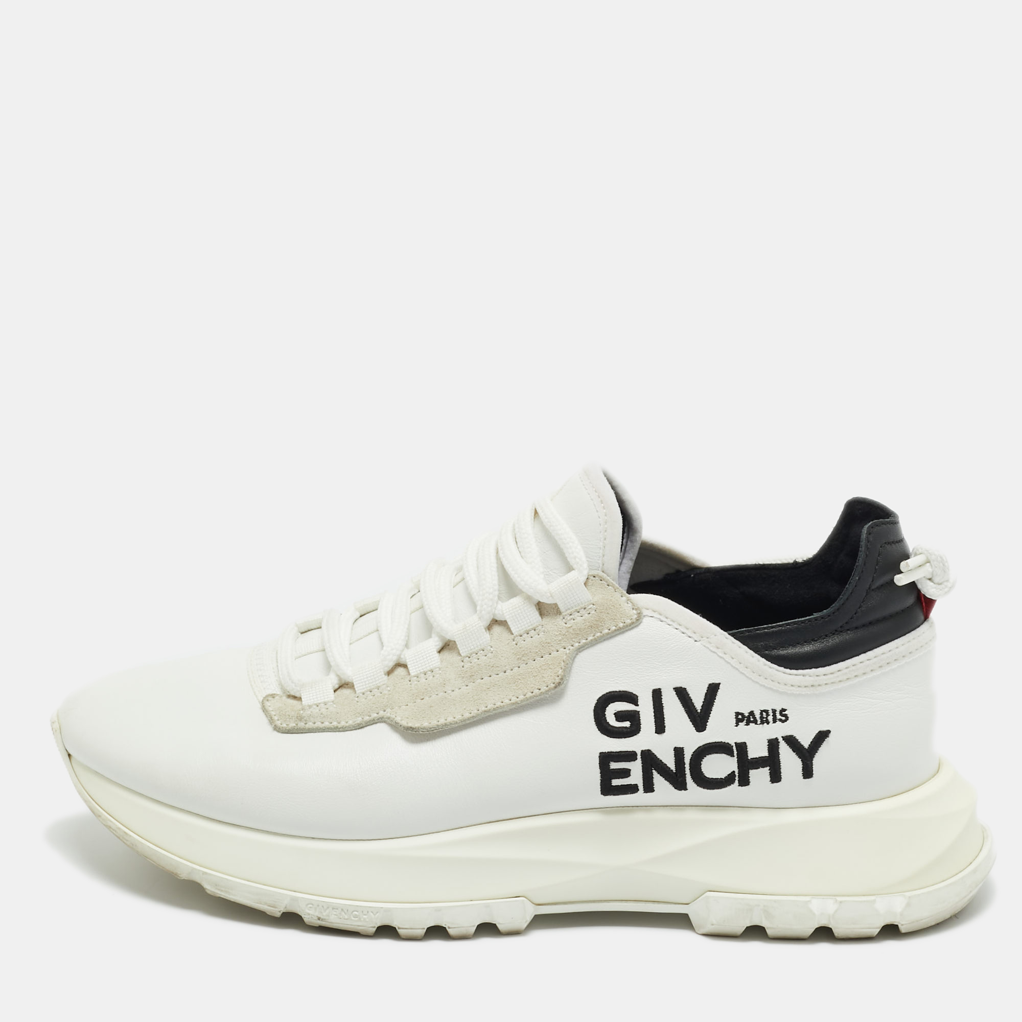 

Givenchy White Leather and Suede Spectre Lace Up Sneakers Size