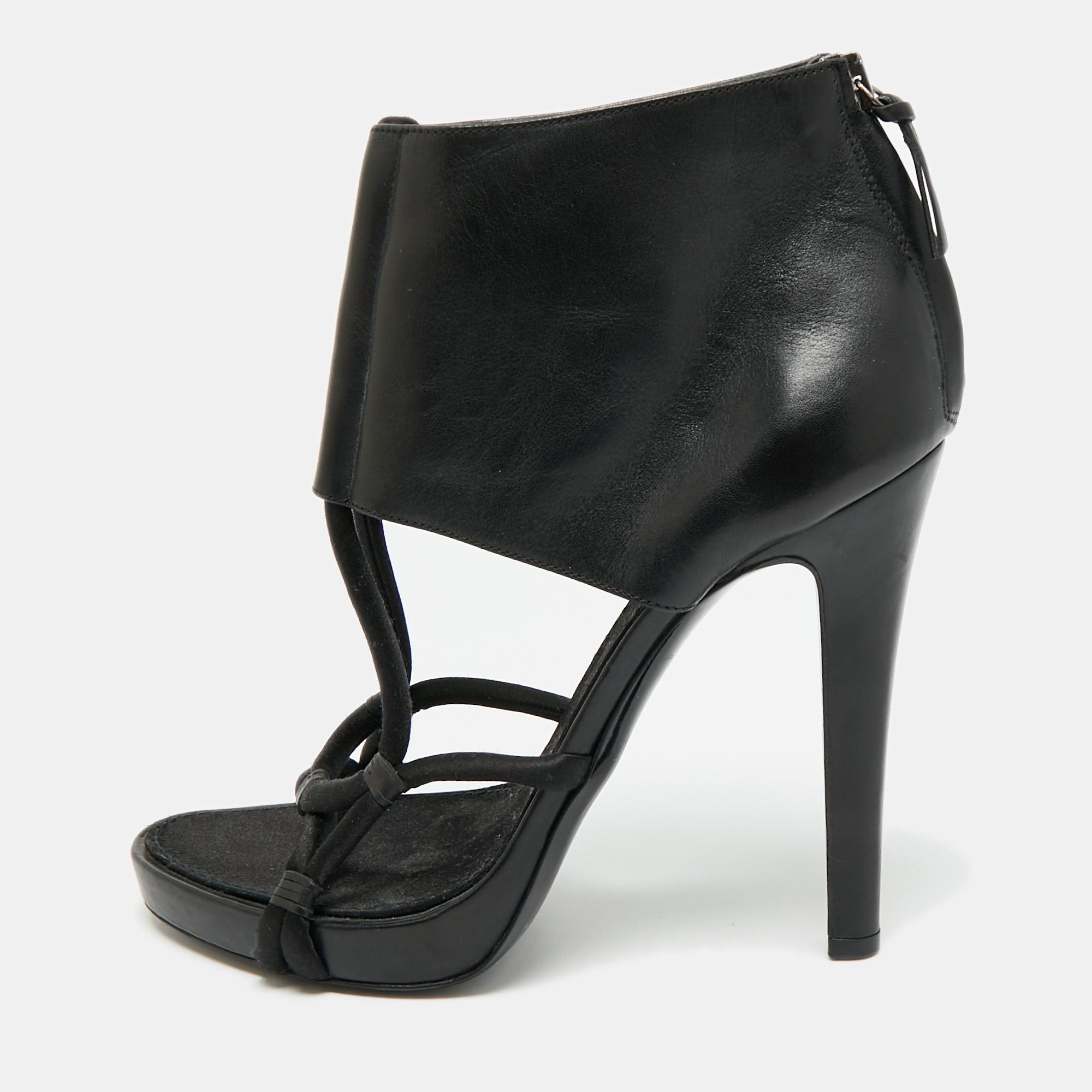 

Givenchy Size  Black Leather Ankle Strap Sandals