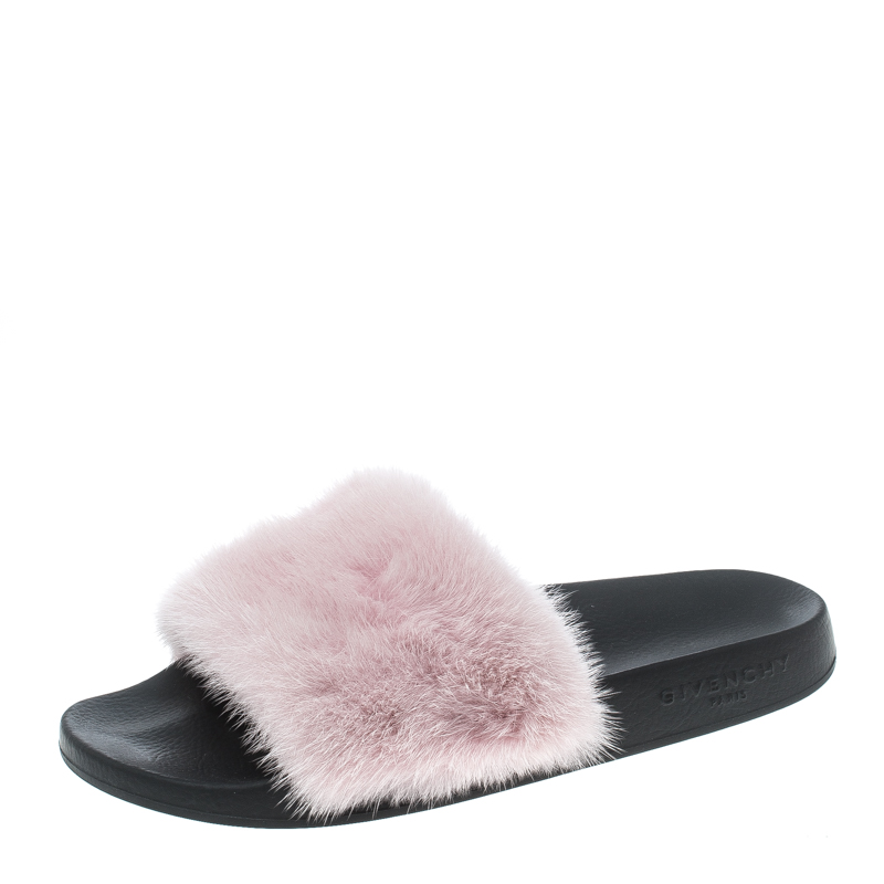 givenchy fur slippers