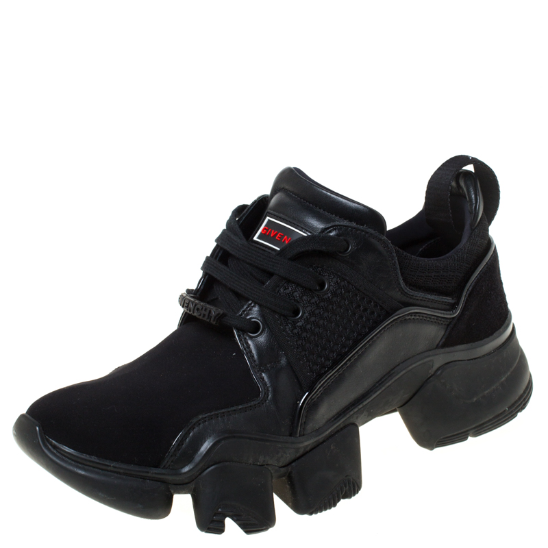 jaw low sneakers in neoprene and leather