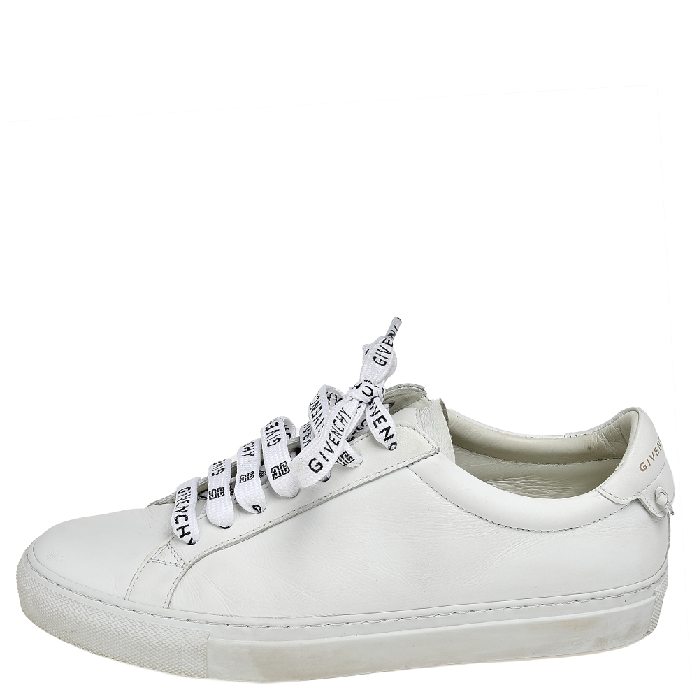 

Givenchy White Leather Urban Street Low Top Sneakers Size