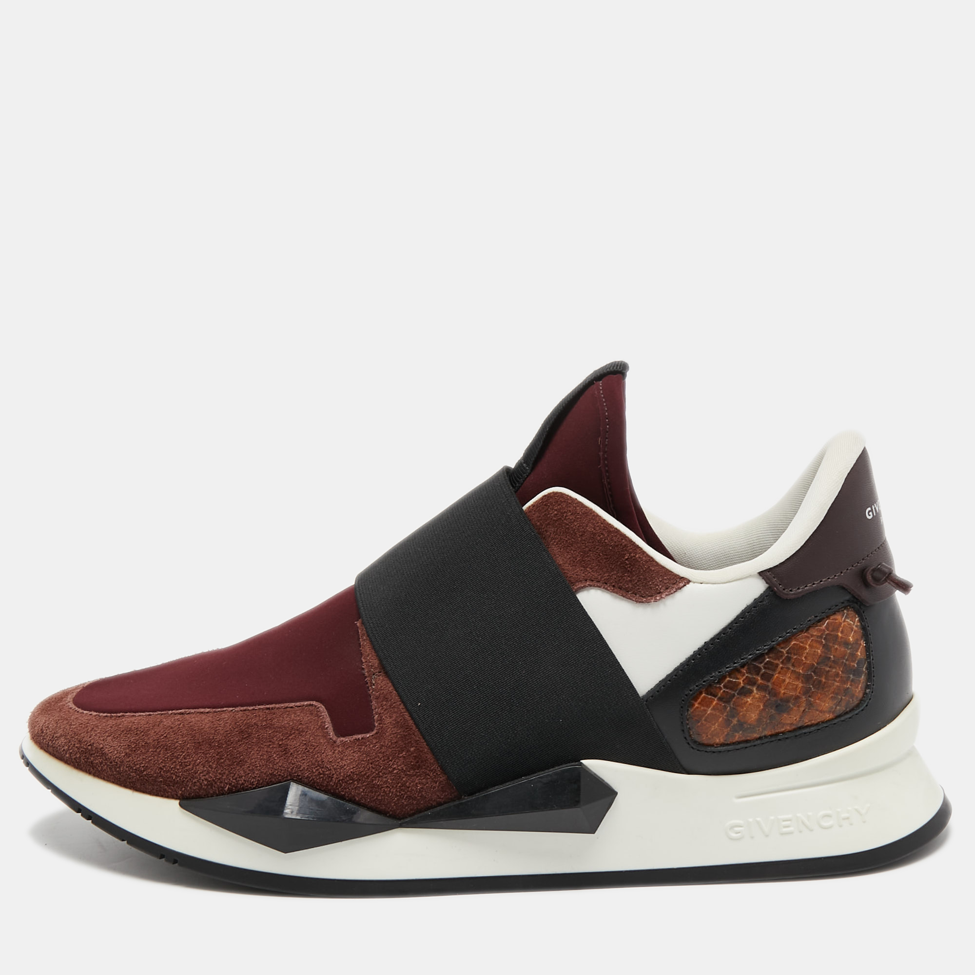 Pre Owned Givenchy Multicolor Suede and Leather Active Sneakers Size 40